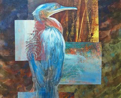 Heron by artist Tanja Groos