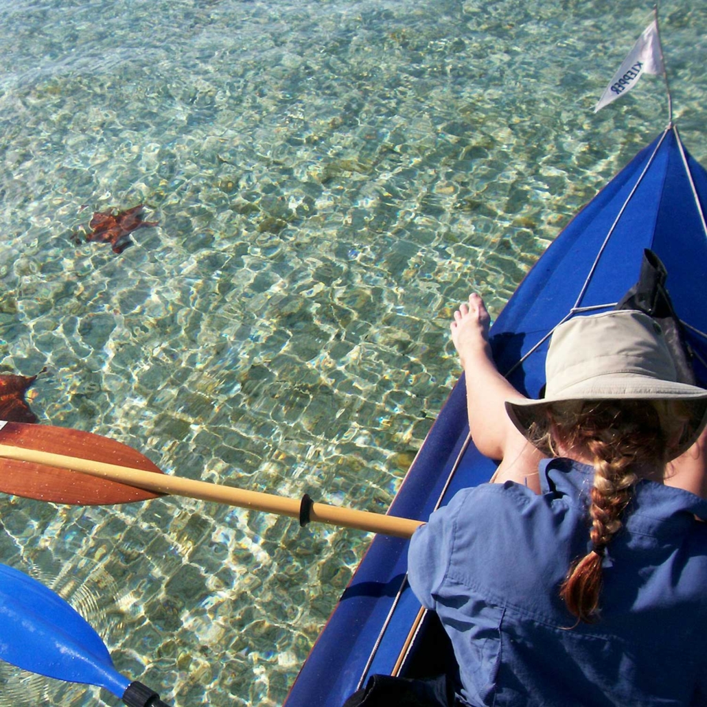 Canadian artist, Tanja, on a kayaking adventure for creative exploration.
