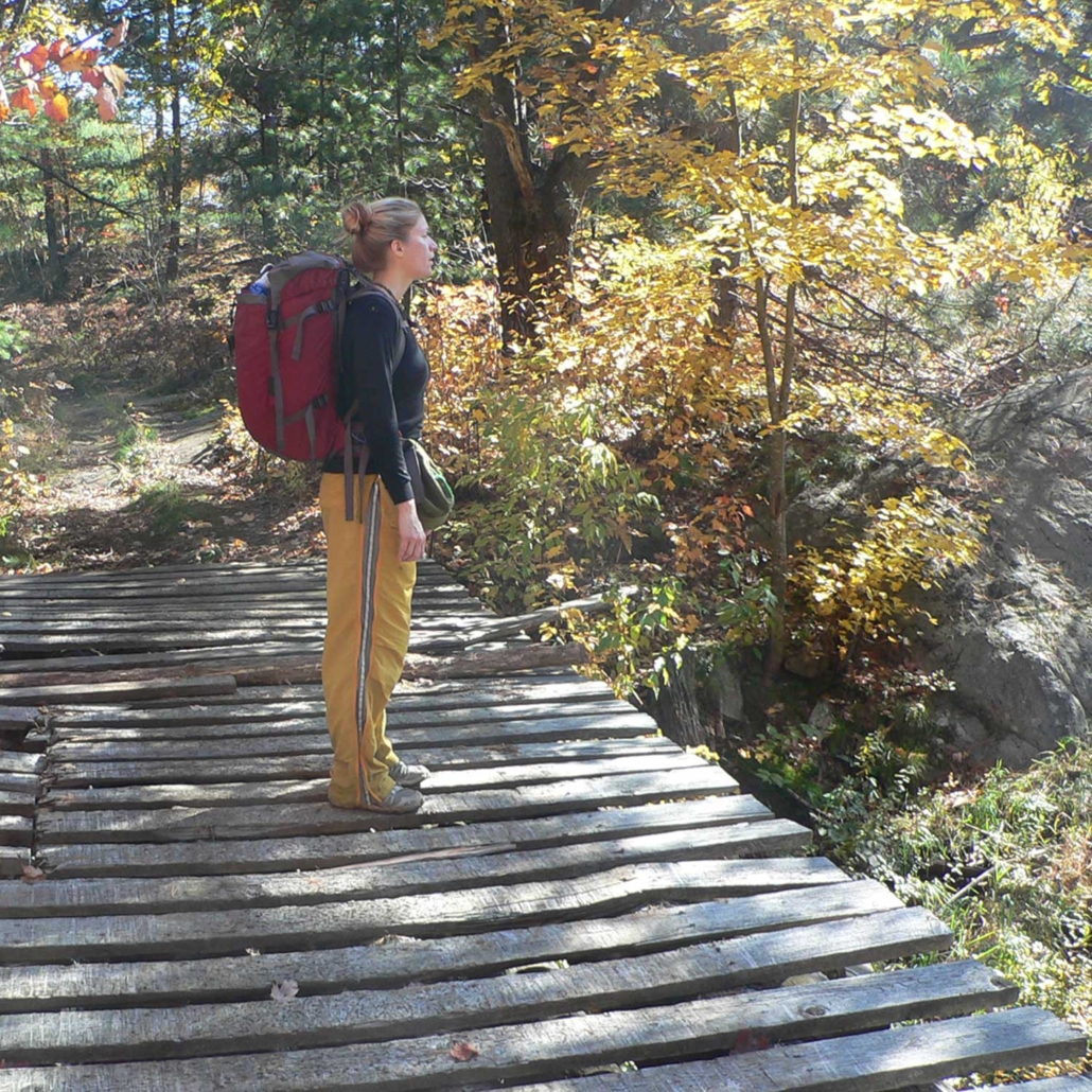 Canadian artist, Tanja, on a hiking adventure for creative exploration.